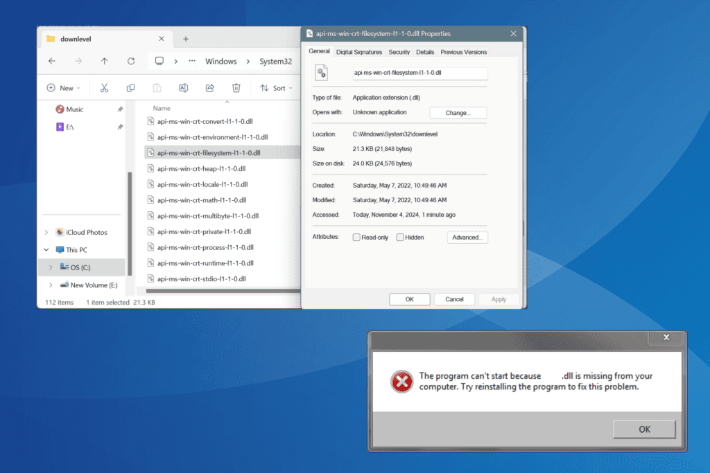 Windows Filesystem Download Api-ms-win-crt-filesystem-l1-1-0.dll Missing: How to Download it