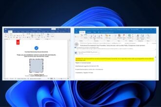 Microsoft Word phishing