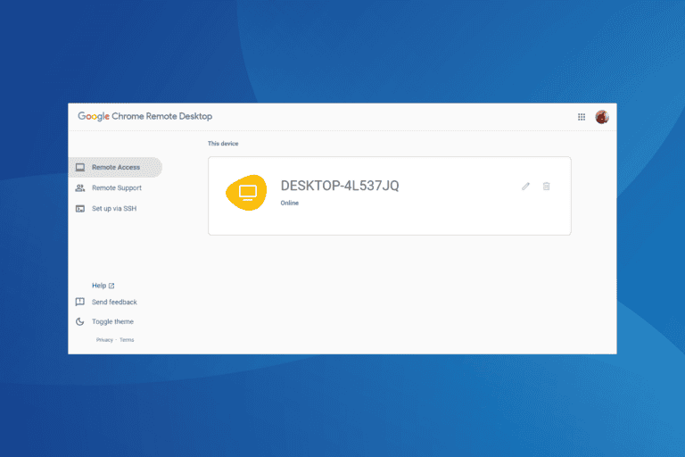 How to fix Remote Desktop error code 0x204