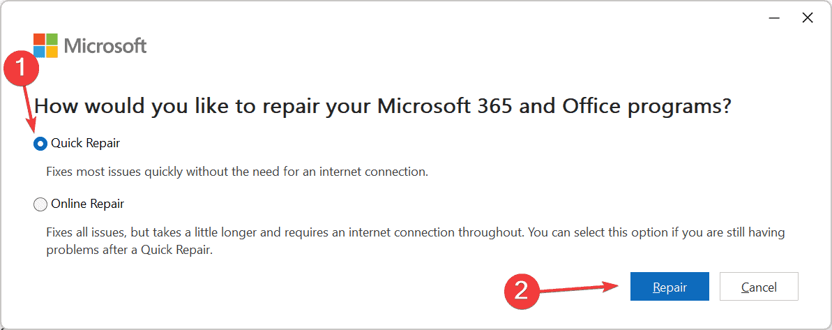 quick repair