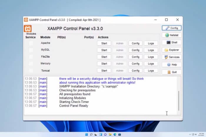 xampp download for windows 11