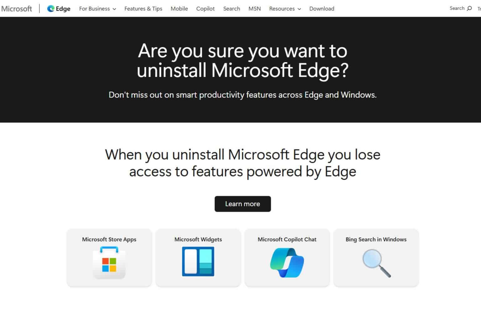 Microsoft Edge uninstall guide