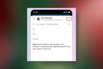 Outlook for Android minimize