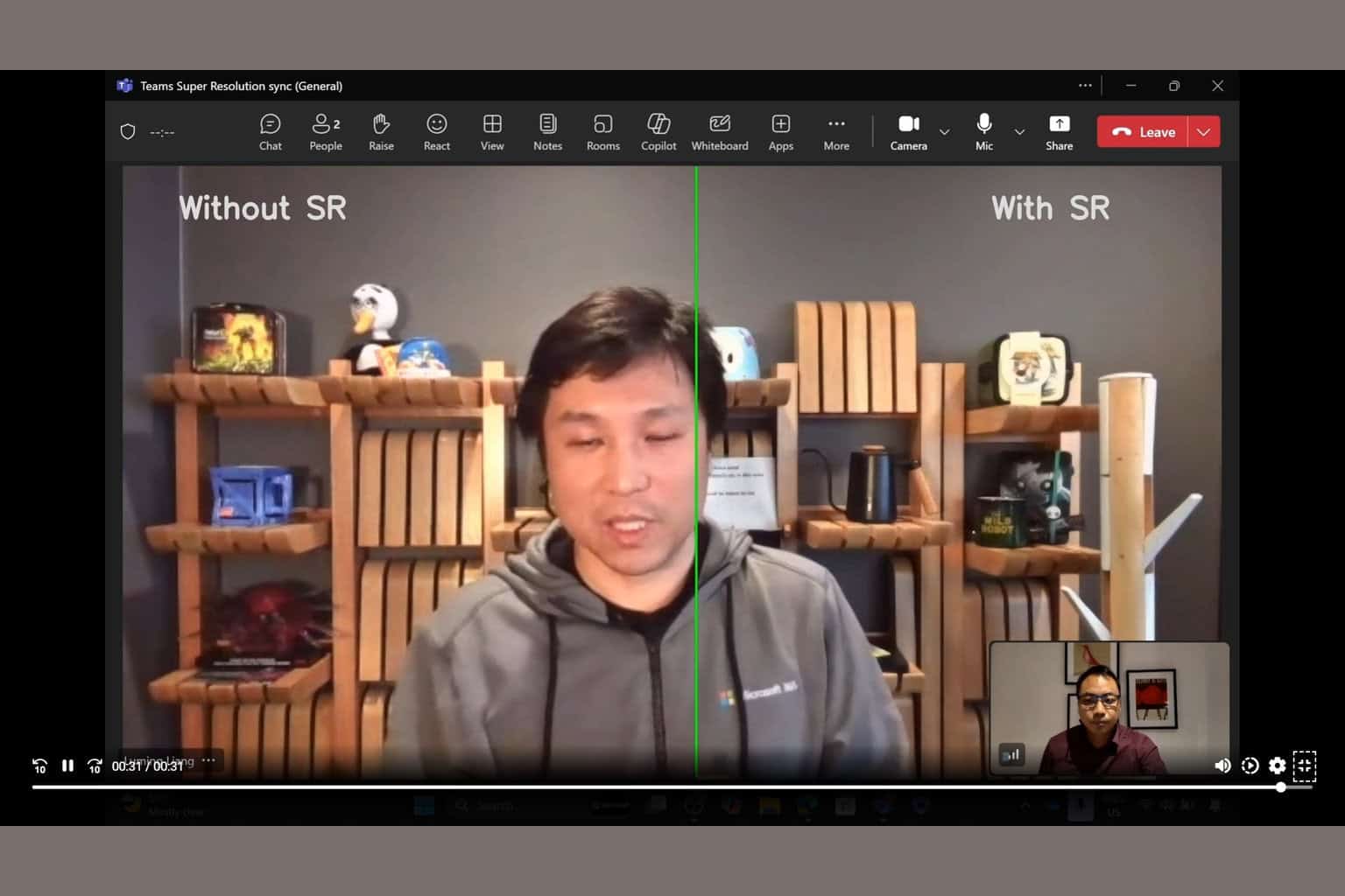 Microsoft tests Teams SuperResolution for Copilot+ PC