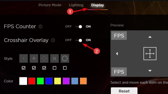 How To Turn On Crosshair In OMEN Gaming Hub Crosshair Enalble Omen Gaming Hub 700x391 