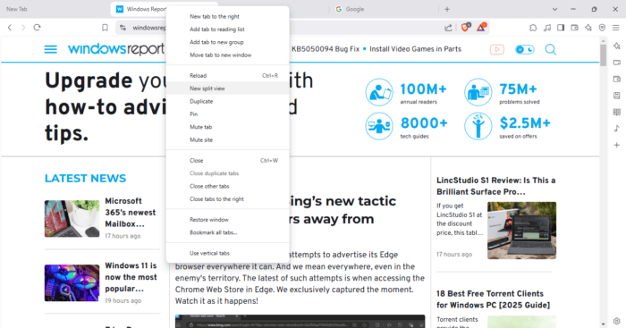 Brave Browser to get Split View rival to Edge's Split Screen