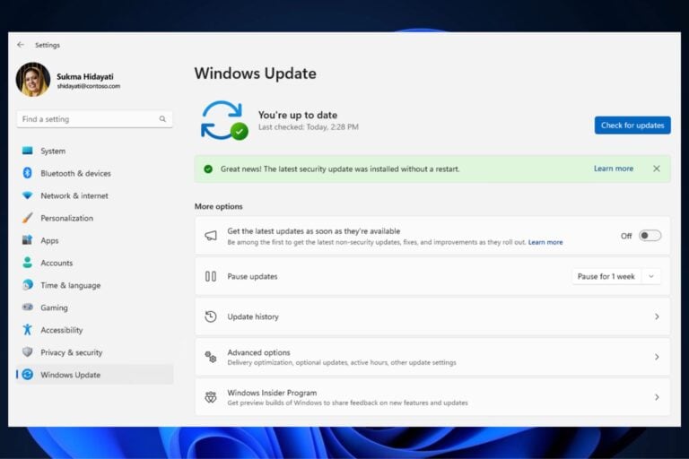 You can install major Windows 11 updates without rebooting the device