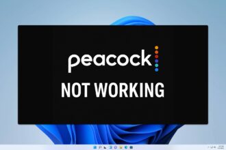 Why is Peacock not working