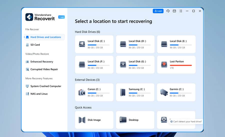 Wondershare Recoverit windows 11