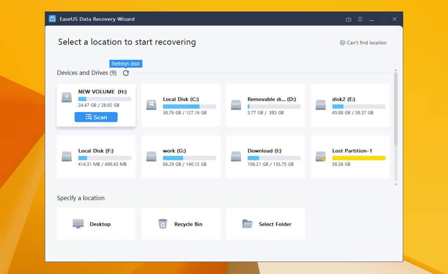 easeus data recovery wizard windows 8