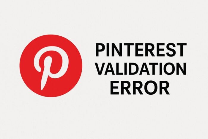 pinterest validation error