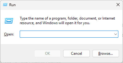 run window on windows 11