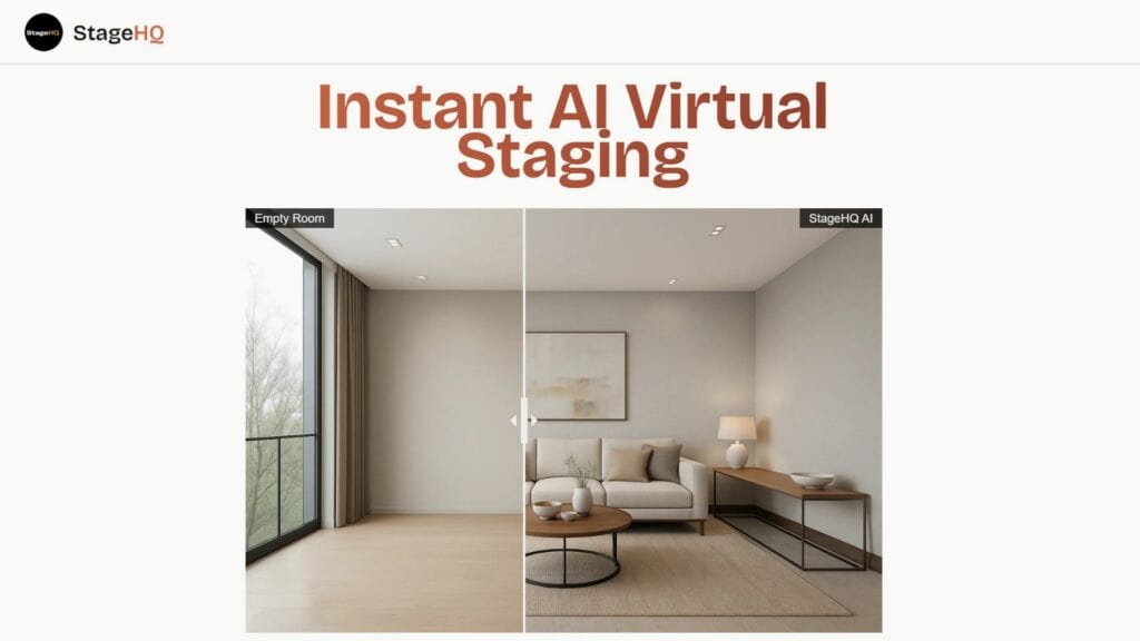 StageHQ - Best Interior AI Virtual Staging tool