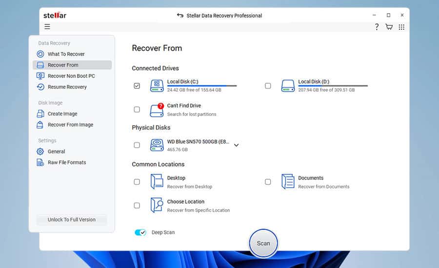 stellar data recovery windows 11