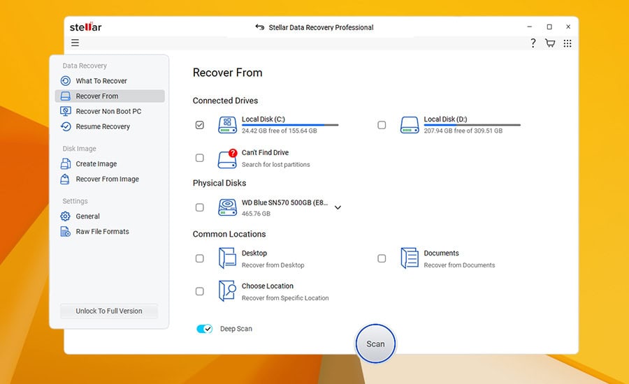 Stellar Data Recovery windows 8