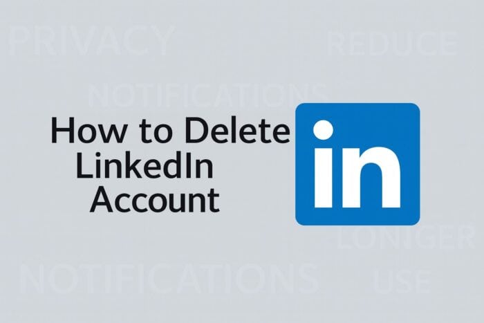 LinkedIn how to delete account