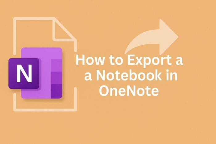 OneNote how to export notebook
