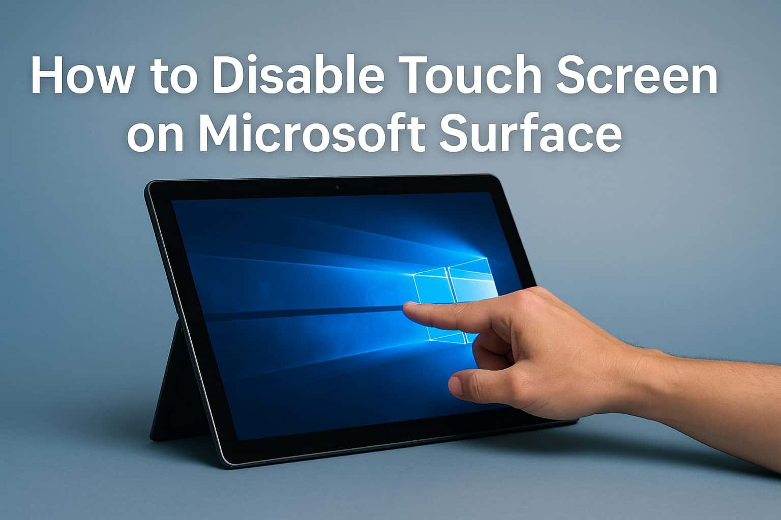 Surface how to disable touch screen