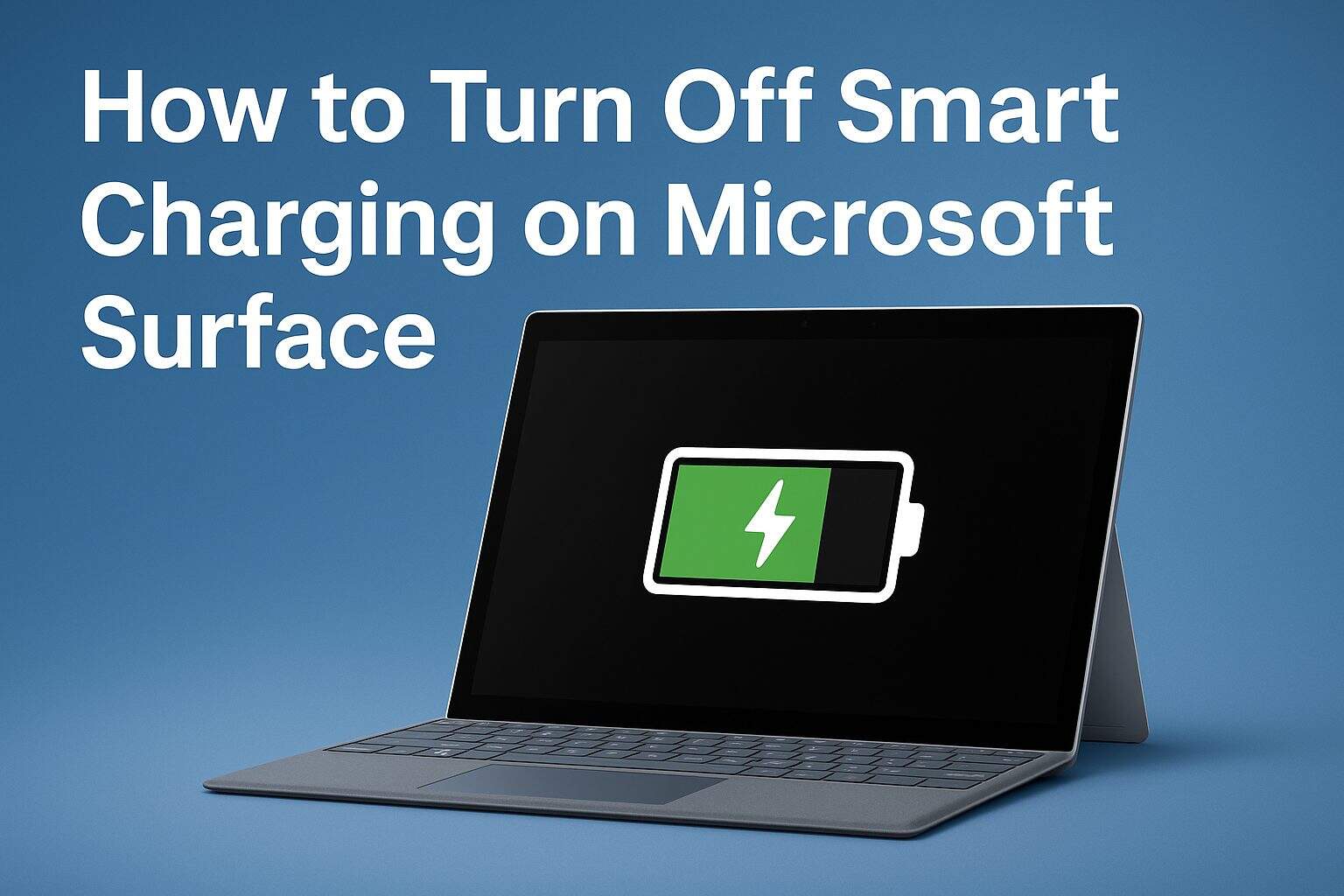 Surface how to turn off smart charging
