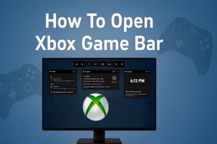 Xbox Game Bar how to open