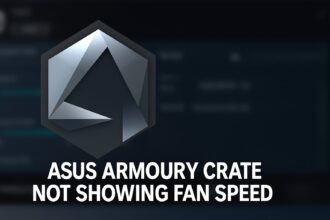asus armoury crate not showing fan speed
