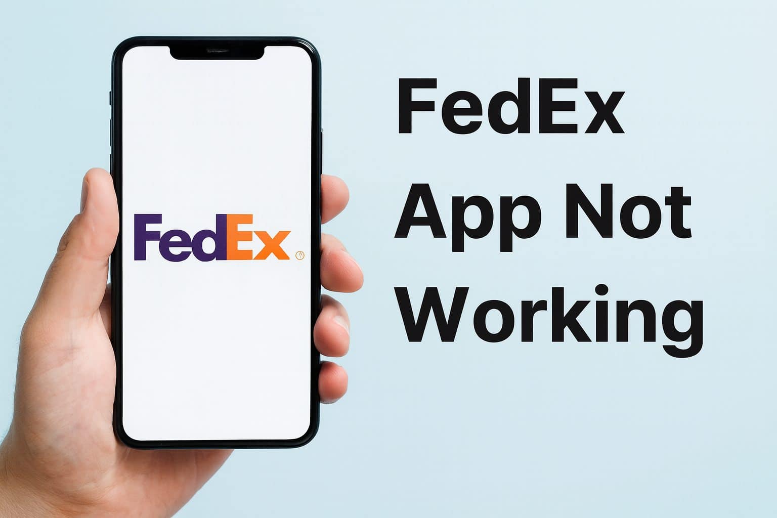 fedex app not working