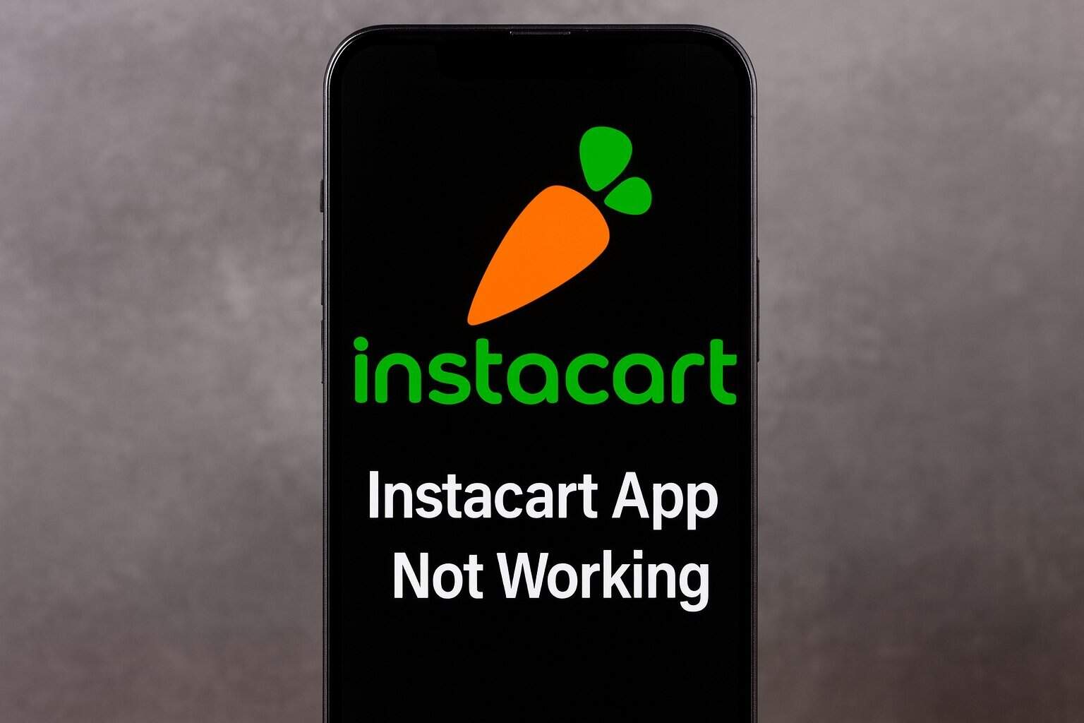 instacart app not working
