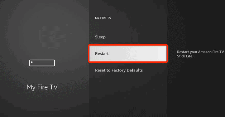 restart firestick