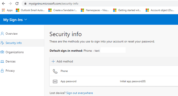 security info