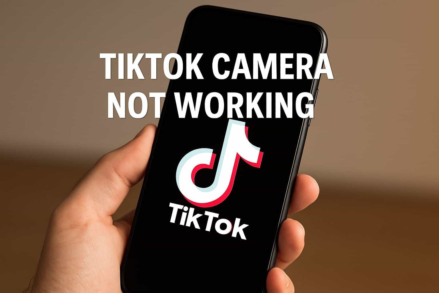 tiktok camera not working