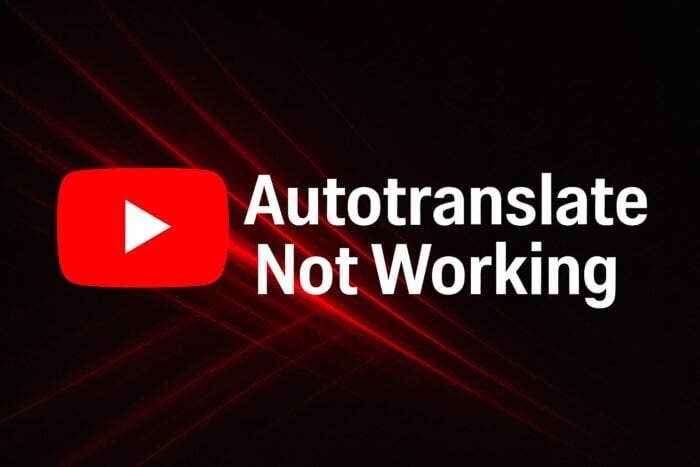 youtube autotranslate not working