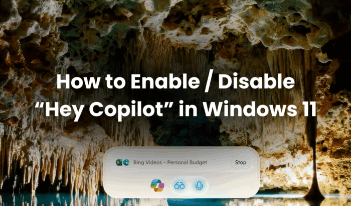 How to Enable Disable “Hey Copilot” in Windows 11