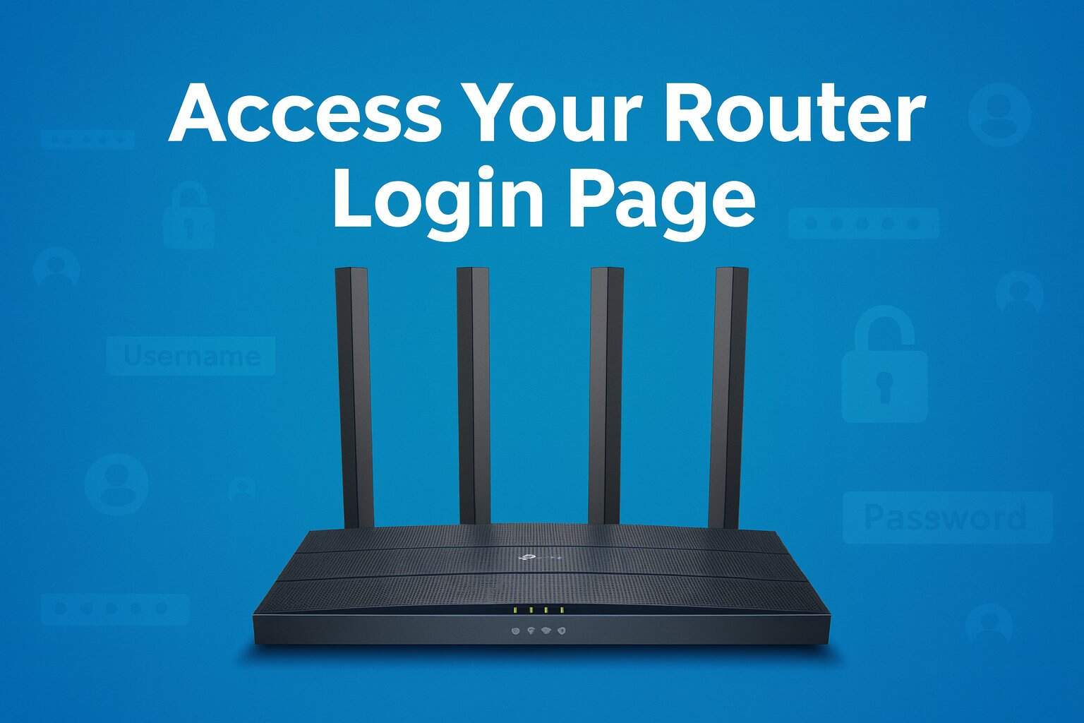 How to login to router