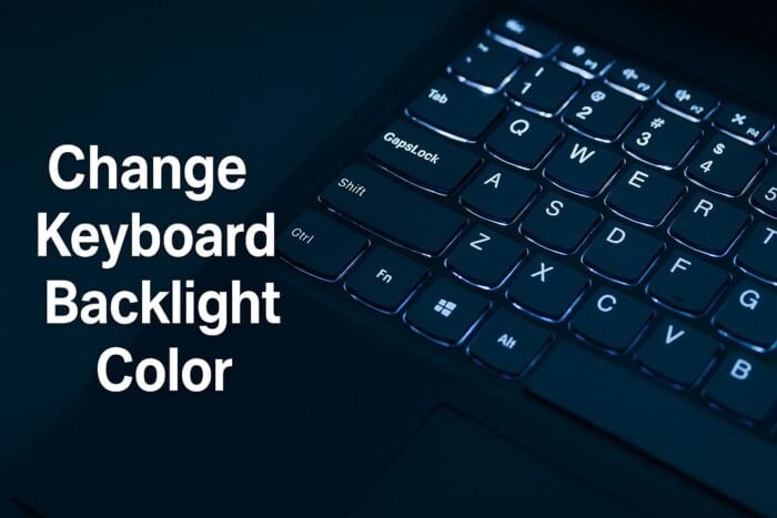 change keyboard backlight color