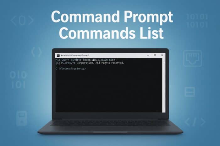command prompt commands list