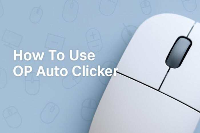 how to use op auto clicker