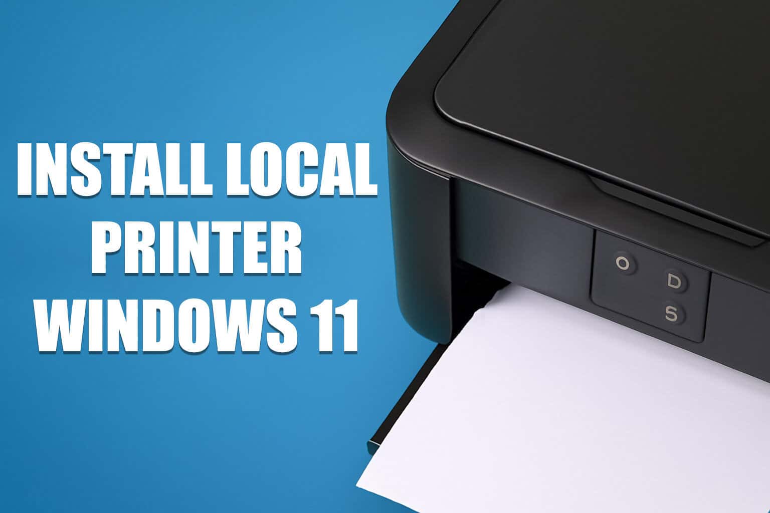 install local printer windows 11
