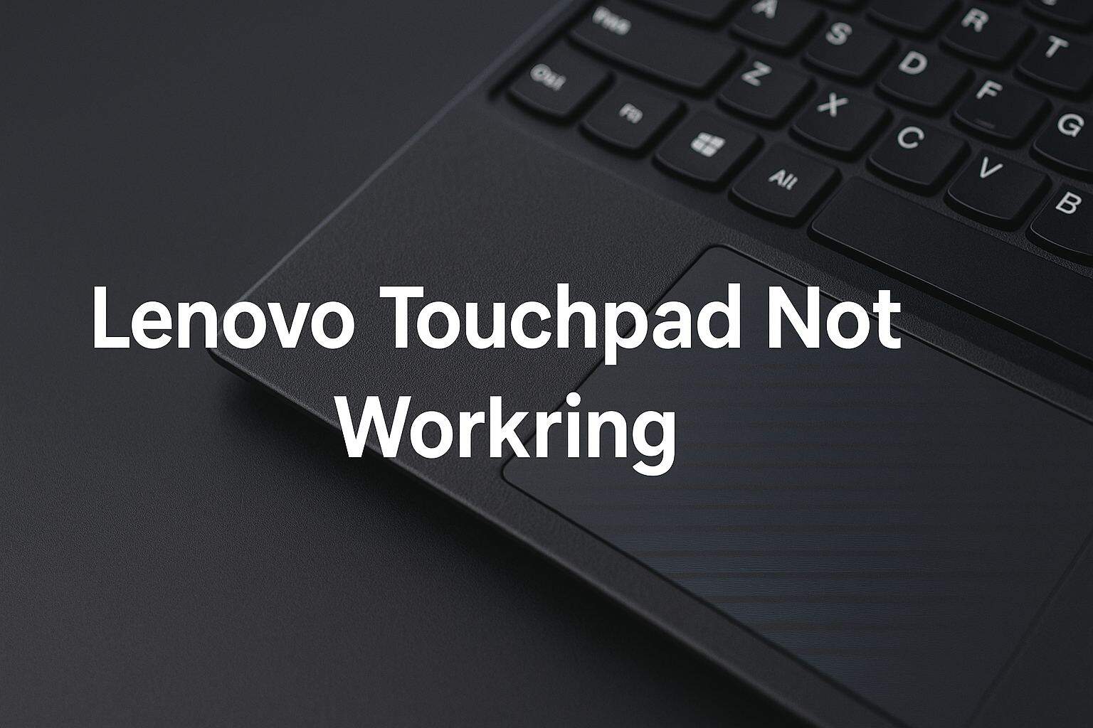 lenovo touchpad not working