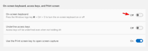 Adjust Ease of Access Keyboard Settings for Easier Typing