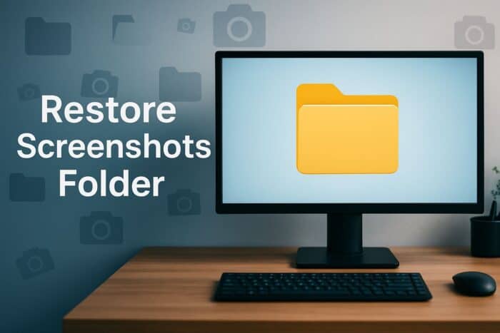 restore screenshots folder