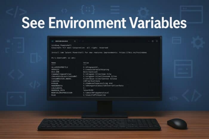see environment variables windows