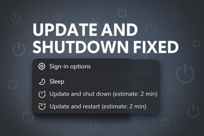 update and shutdown fixed