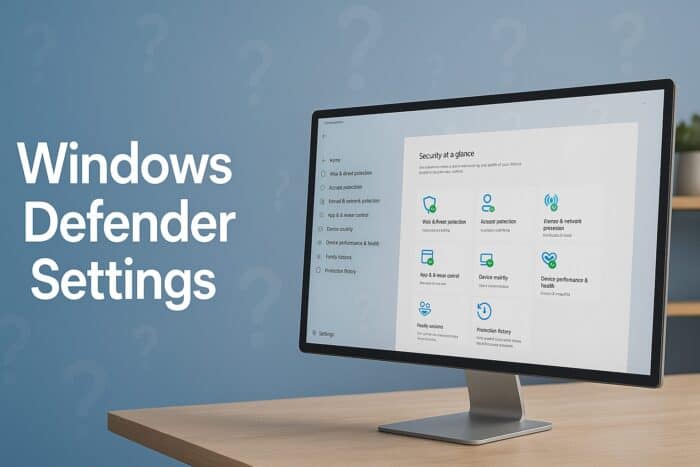 windows defender settings