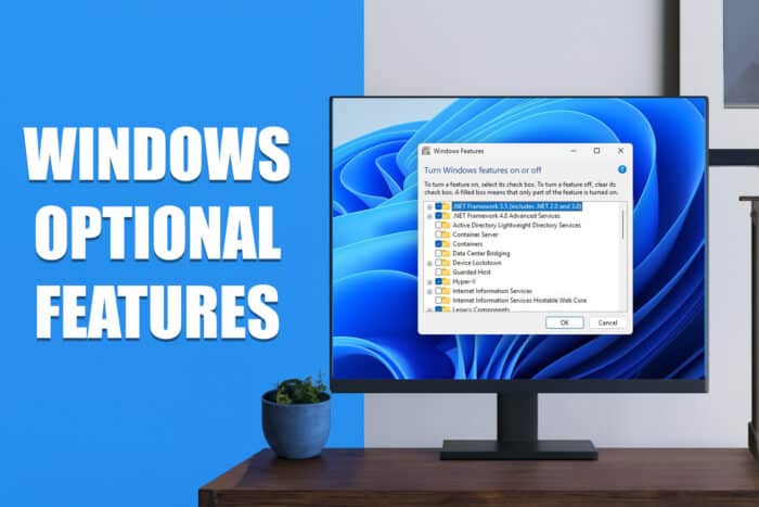 windows optional features