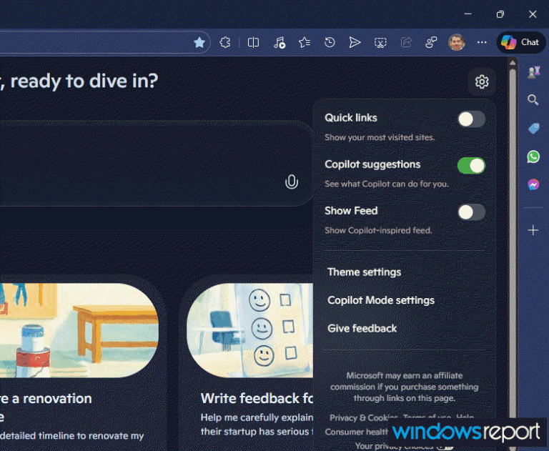 Microsoft Edge Tests New Copilot Suggestions on New Tab Page