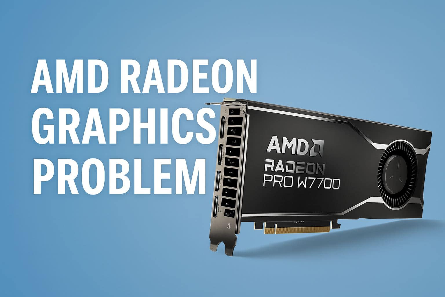 amd radeon graphics problem