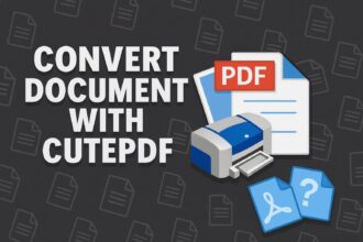 cutepdf convert document