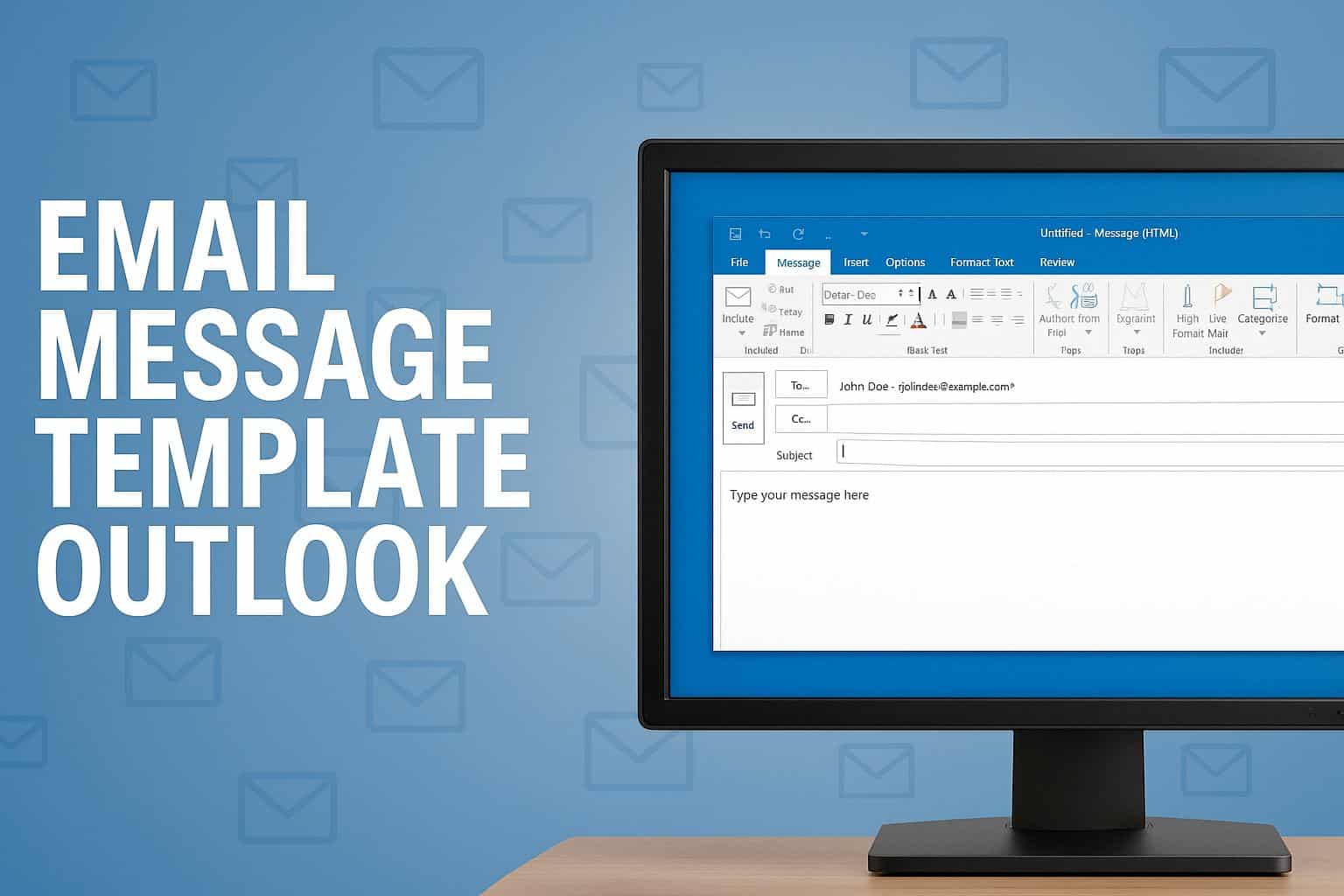 email message template outlook