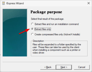 Create a Self Extracting Archive with IExpress on Windows