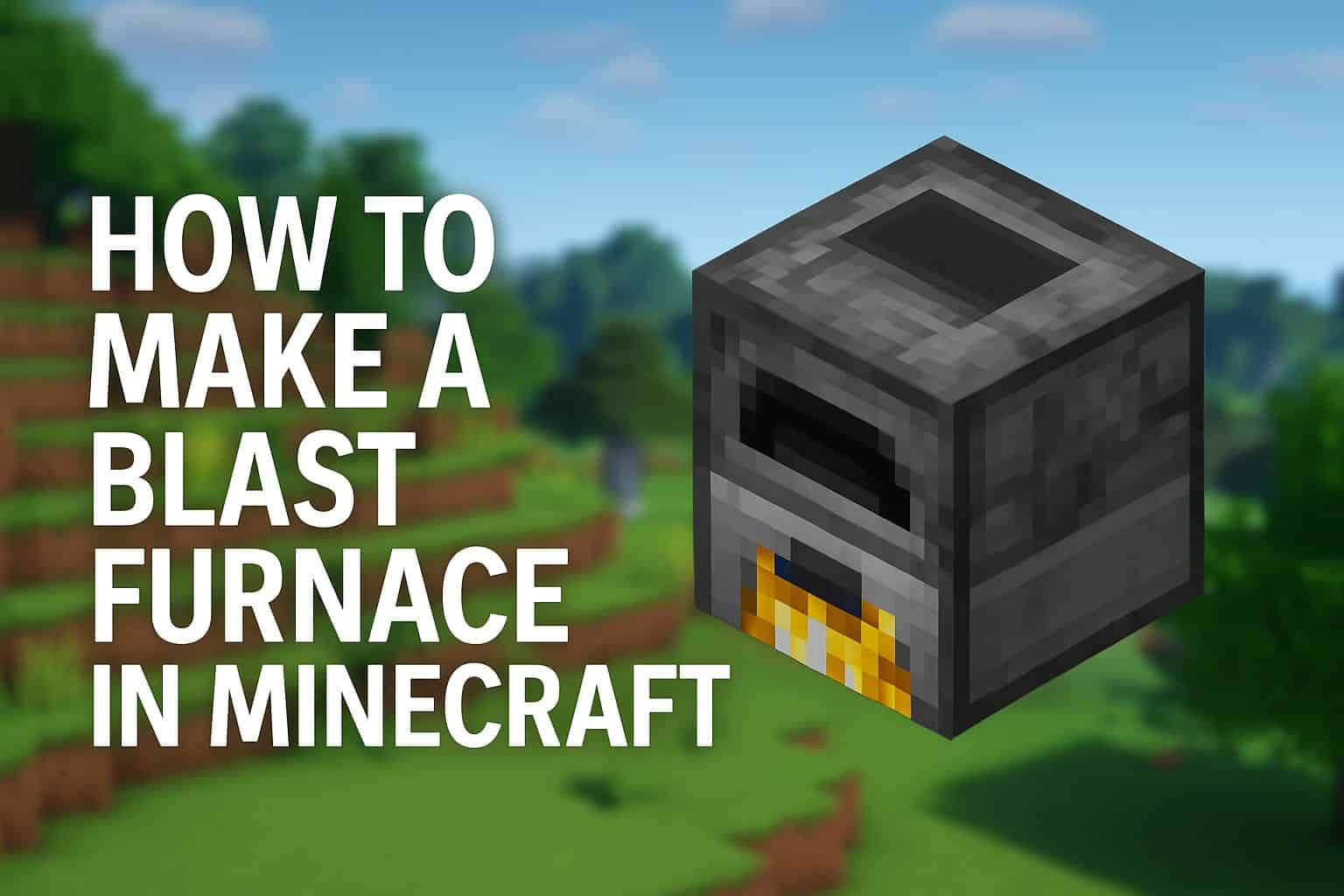 how to make a blast furnace minecraft